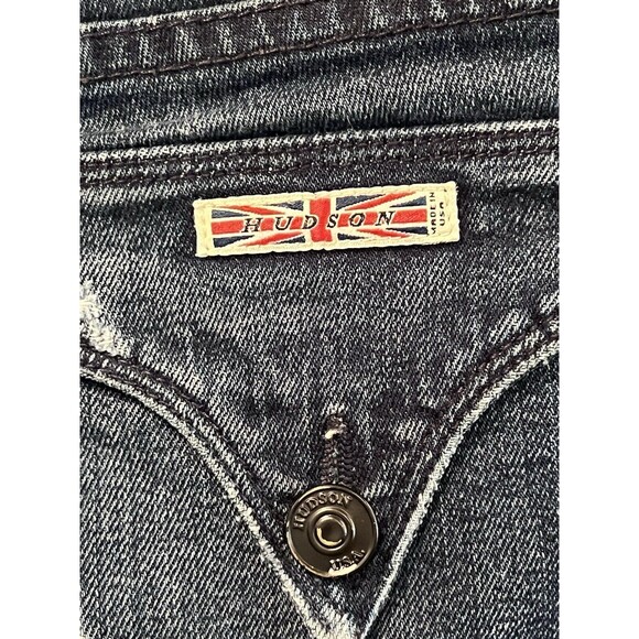 Hudson Jeans Pants Womens 27 Blue Denim Cotton Blend Stretch Made USA Pockets - Picture 10 of 13